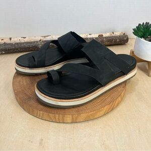 Merrell Women's Juno Wrap Black Leather Sandals Size 9